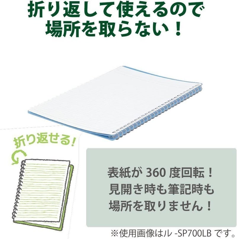 Kokuyo Campus Smart Ring Binders 3 Pack, A5 Light Colors Binder Notebooks, Up to 25 Sheets 20 Holes Slim Binder Folder with 10 Campus Sarasara Loose-leaf Paper Each for Study and Journal, Japan Import - Image 4